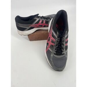ASICS GEL Contend 4 Men's Running Shoes Grey Red Black Size 11 US T715N